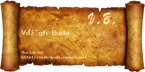Végh Buda névjegykártya