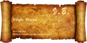 Végh Buda névjegykártya